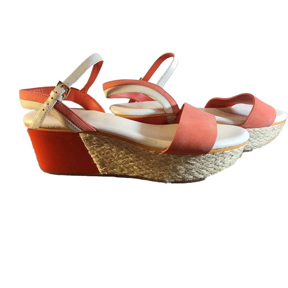 Cole Haan Coral Suede Sandal Espadrille Wedge size 8.5